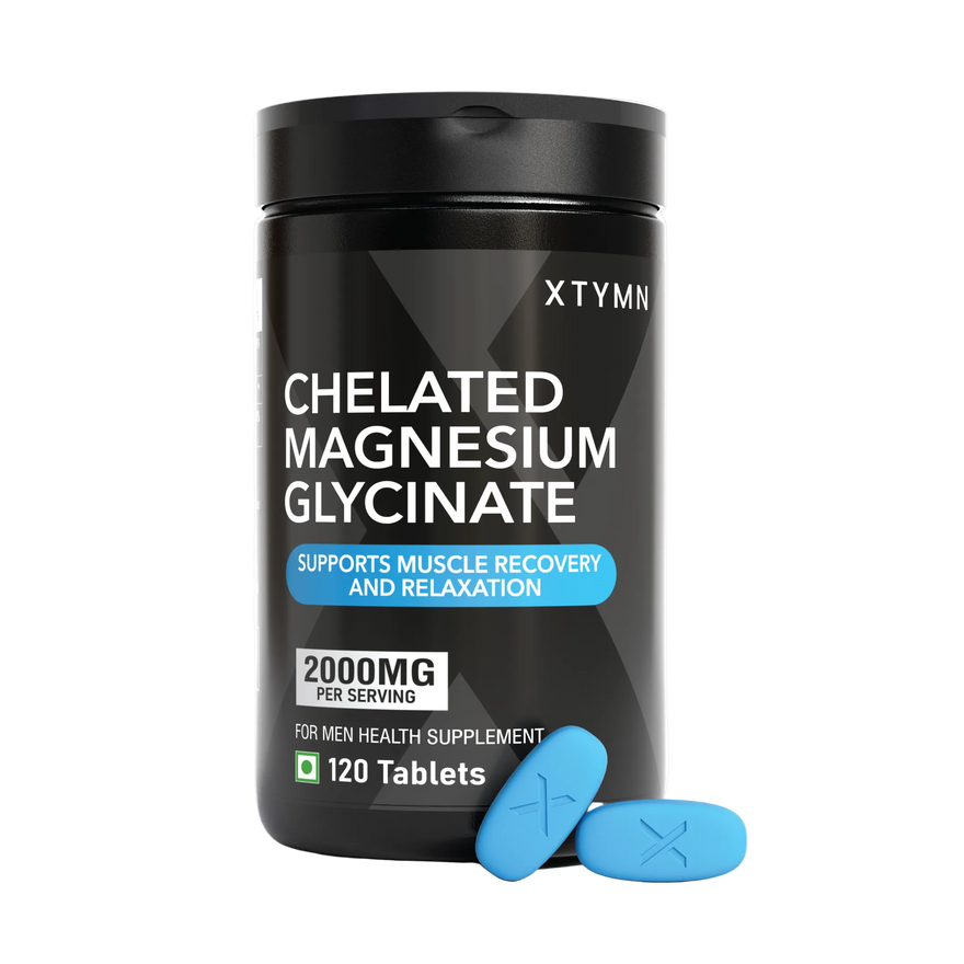 XTYMN Chelated Magnesium Glycinate 2000 mg — 120 Tablets