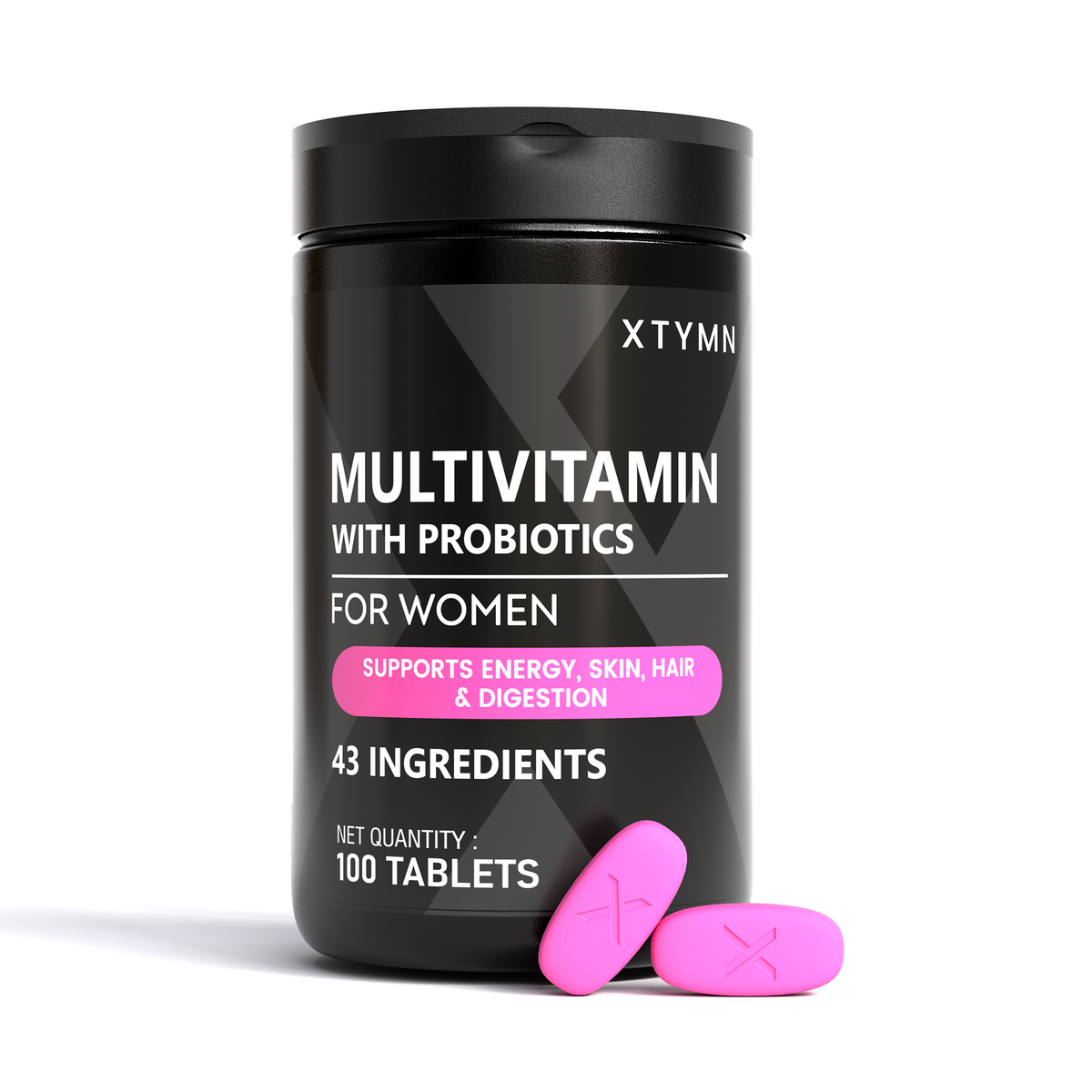XTYMN Multivitamin with Probiotics for Women (100 Tablets)