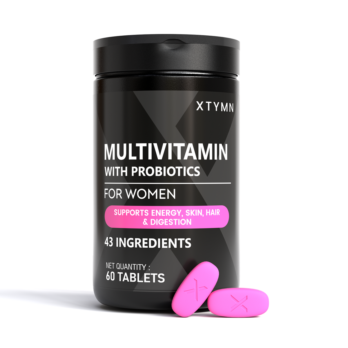 XTYMN Multivitamin with Probiotics for Women (60 Tablets)